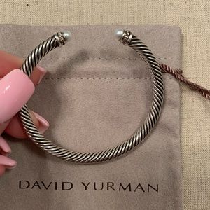 David Yurman pearl and diamond bangle